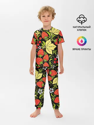 Детская пижама с брюками / Хохлома
