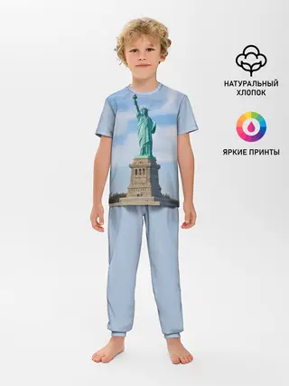 Детская пижама с брюками / Статуя свободы
