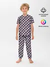Детская пижама с брюками / Клеточный узор