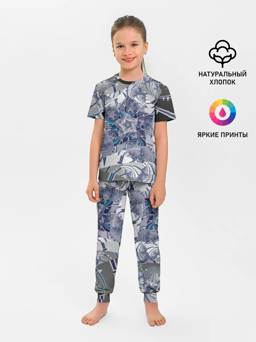 Детская пижама с брюками / Абстракция 499