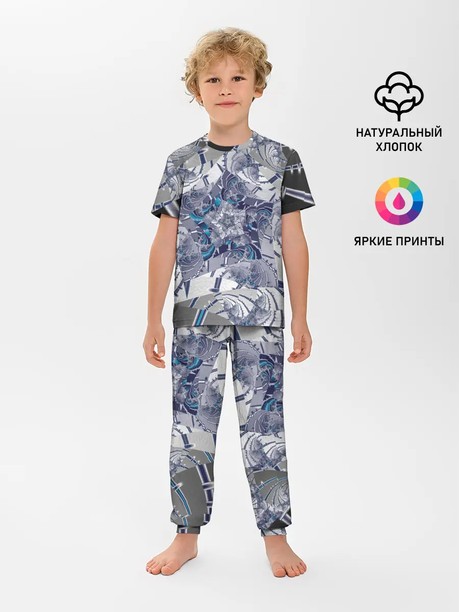 Детская пижама с брюками / Абстракция 499