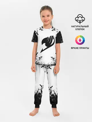 Детская пижама с брюками / Хвост Феи в белом круге