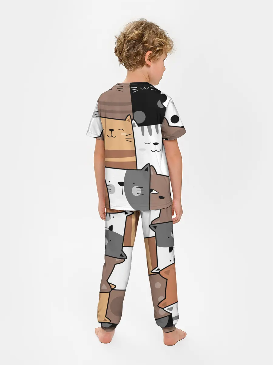 Детская пижама с брюками / КОТЕЙКИ | ПАТТЕРН