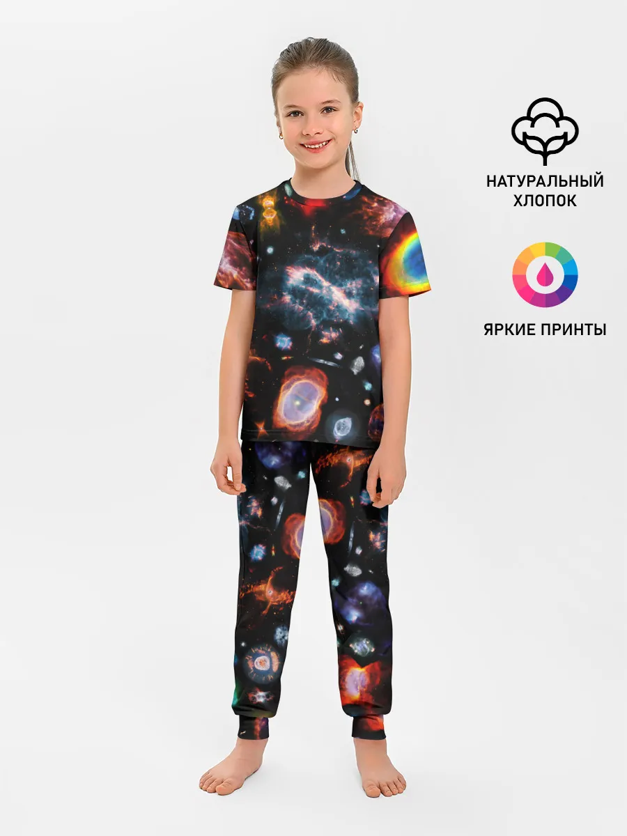 Детская пижама с брюками / КОСМОС