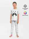 Детская пижама с брюками / Панда Любовь Сердце Брызги