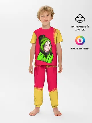 Детская пижама с брюками / BILLIE EILISH | БИЛЛИ АЙЛИШ