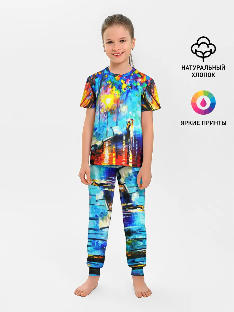 Детская пижама с брюками / ВЕЧЕРНЯЯ ПРОГУЛКА