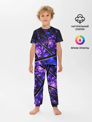Детская пижама с брюками / Фрактал линии