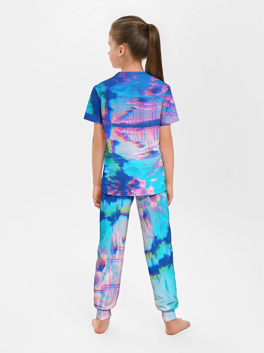 Детская пижама с брюками / ГАВАЙИ ГЛИТЧ