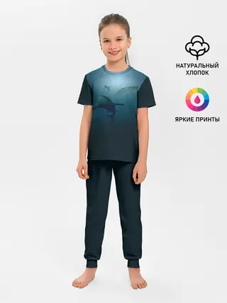 Детская пижама с брюками / Акулы