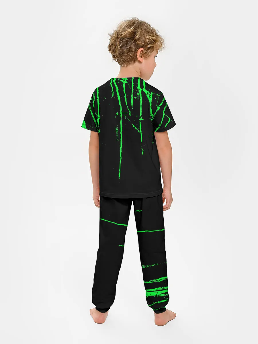 Детская пижама с брюками / Warning Coronavirus