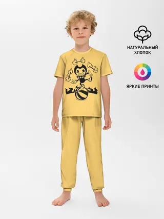 Детская пижама с брюками / Bendy And The Ink Machine