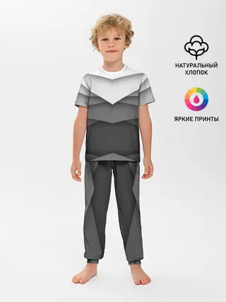 Детская пижама с брюками / Бумажные полосы