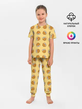 Детская пижама с брюками / Тигры паттерн