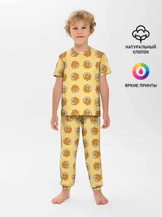 Детская пижама с брюками / Тигры паттерн