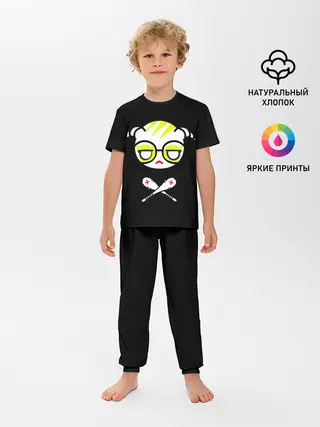 Детская пижама с брюками / Стильное Аниме лого