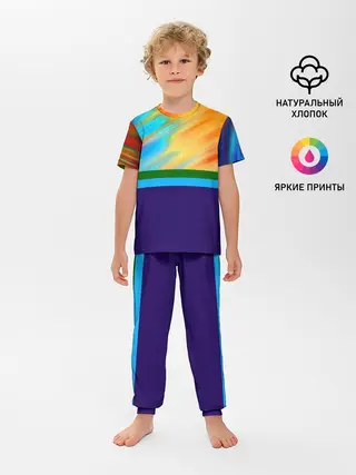 Детская пижама с брюками / Размытие