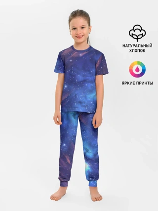 Детская пижама с брюками / Звёздное небо