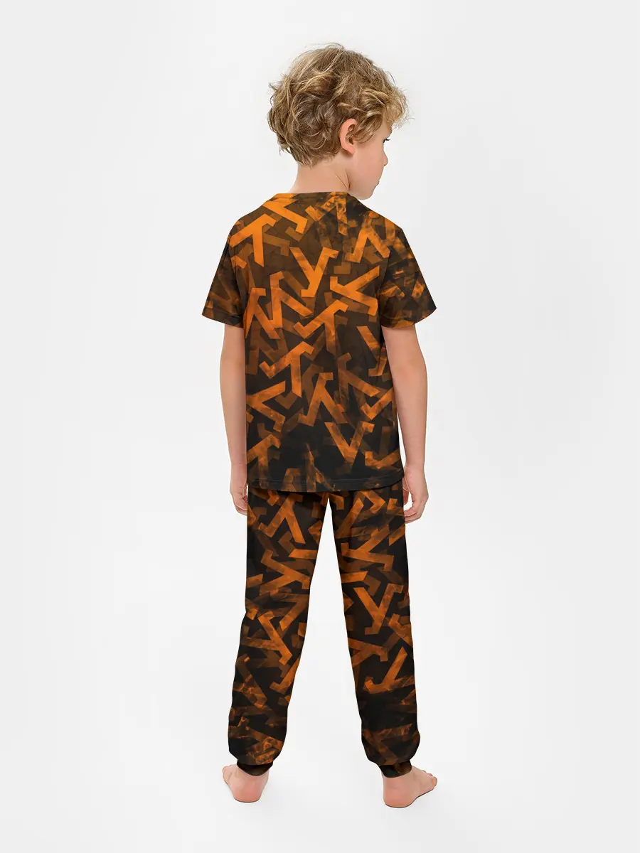 Детская пижама с брюками / ЛОГО КНОПКА | HALF-LIFE