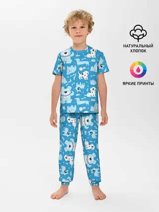 Детская пижама с брюками / Собачки