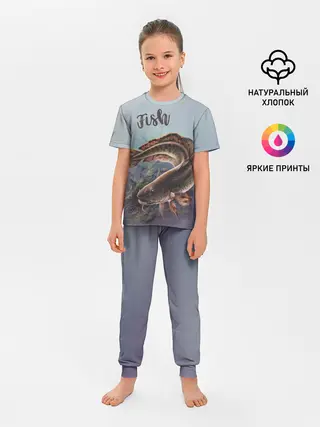 Детская пижама с брюками / Fish