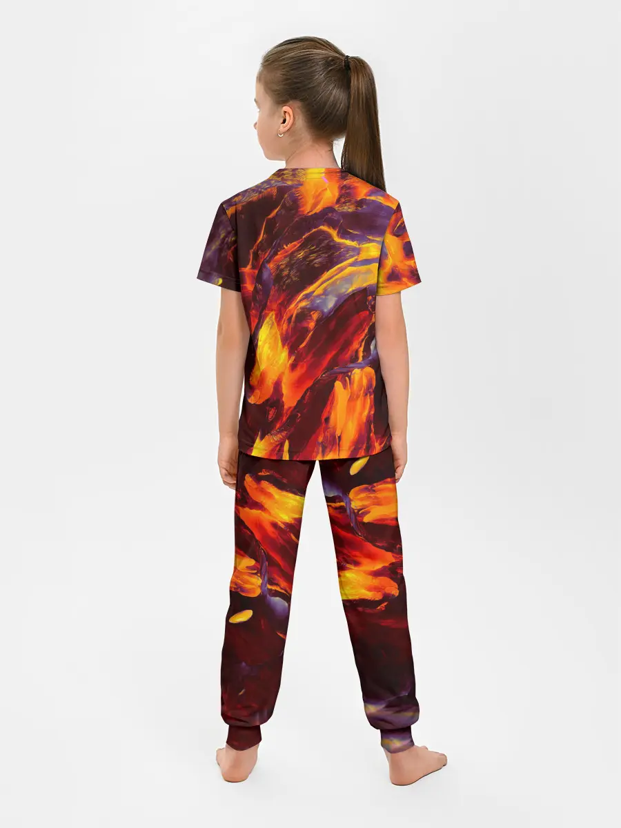 Детская пижама с брюками / ОГНЕННЫЙ ГРАНЖ | FIRE GRUNGE