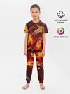 Детская пижама с брюками / ОГНЕННЫЙ ГРАНЖ | FIRE GRUNGE
