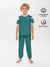 Детская пижама с брюками / Как в игре в кальмара. Куртка бирюзовая