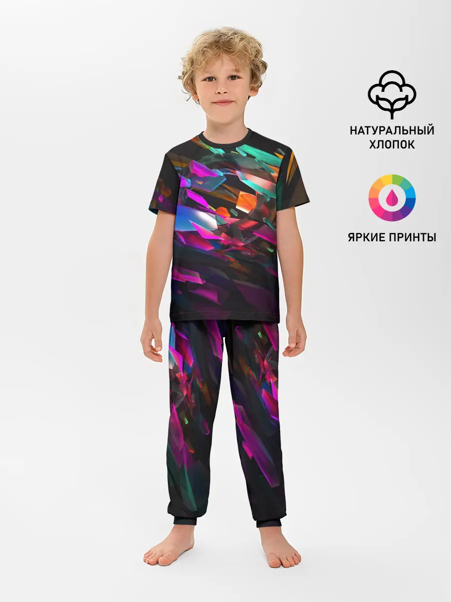 Детская пижама с брюками / Стеклянный лед