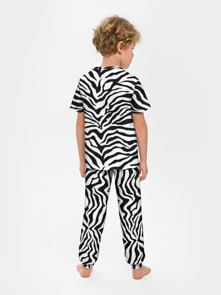 Детская пижама с брюками / Я зебра
