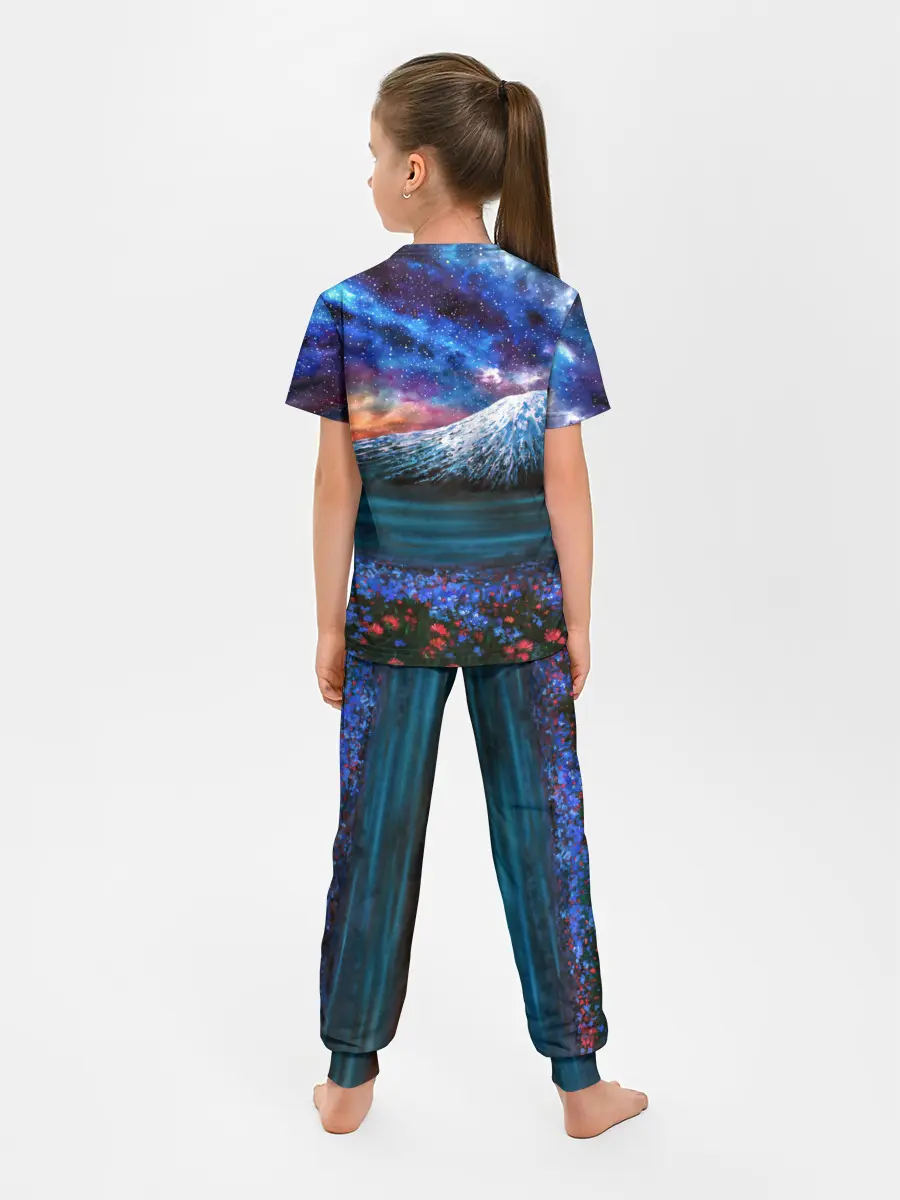 Детская пижама с брюками / Космос