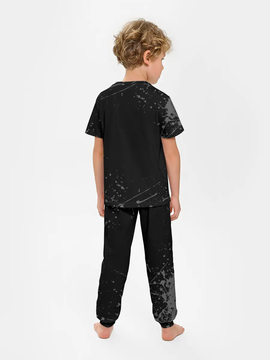 Детская пижама с брюками / СЕРЫЕ БРЫЗГИ | GREY SPRAY