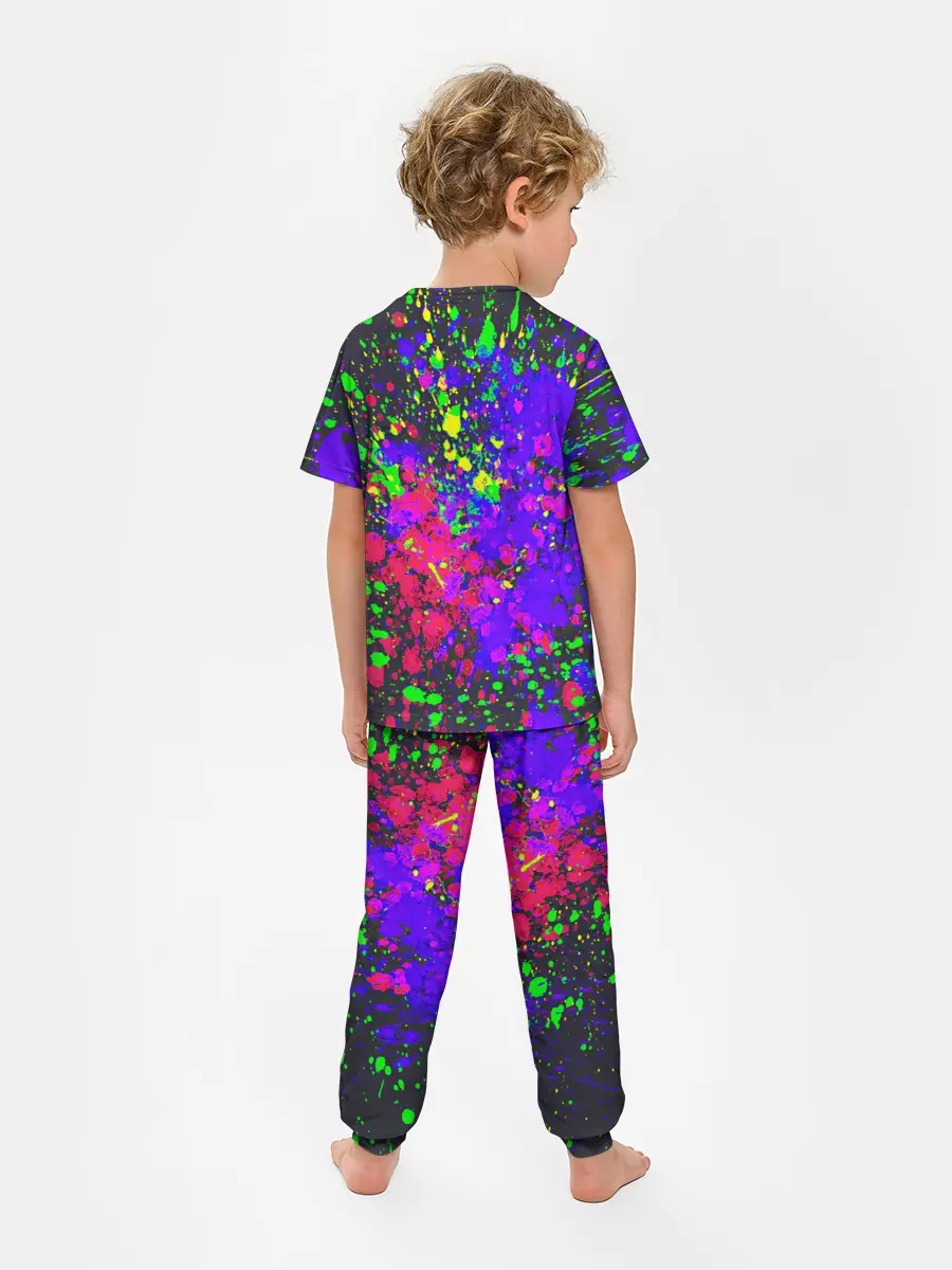Детская пижама с брюками / КИСЛОТНЫЕ БРЫЗГИ