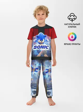 Детская пижама с брюками / Соник 2020