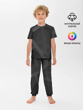 Детская пижама с брюками / Текстура.