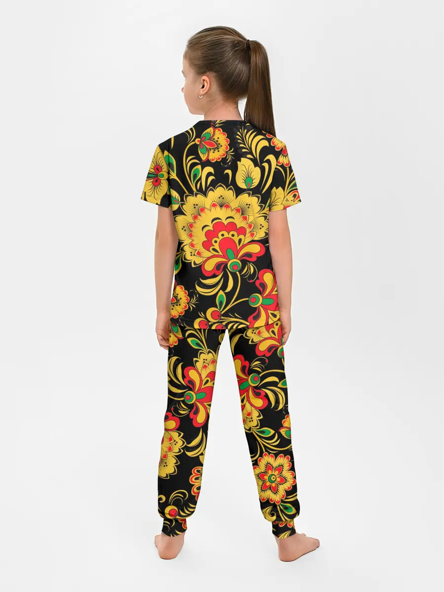 Детская пижама с брюками / Хохлома