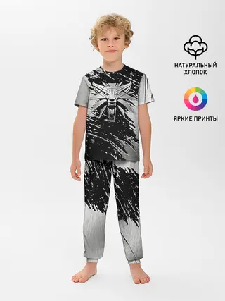 Детская пижама с брюками / THE WITCHER LOGO STEEL