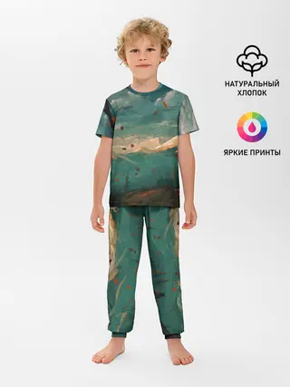 Детская пижама с брюками / Горы