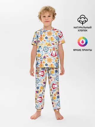 Детская пижама с брюками / Славянская символика