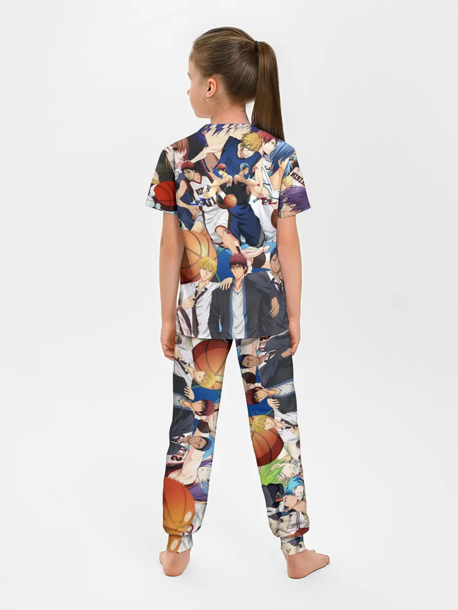 Детская пижама с брюками / Kuroko no Basket паттерн