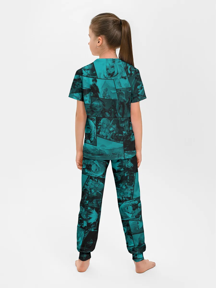 Детская пижама с брюками / Чжун Ли , Genshin Impact