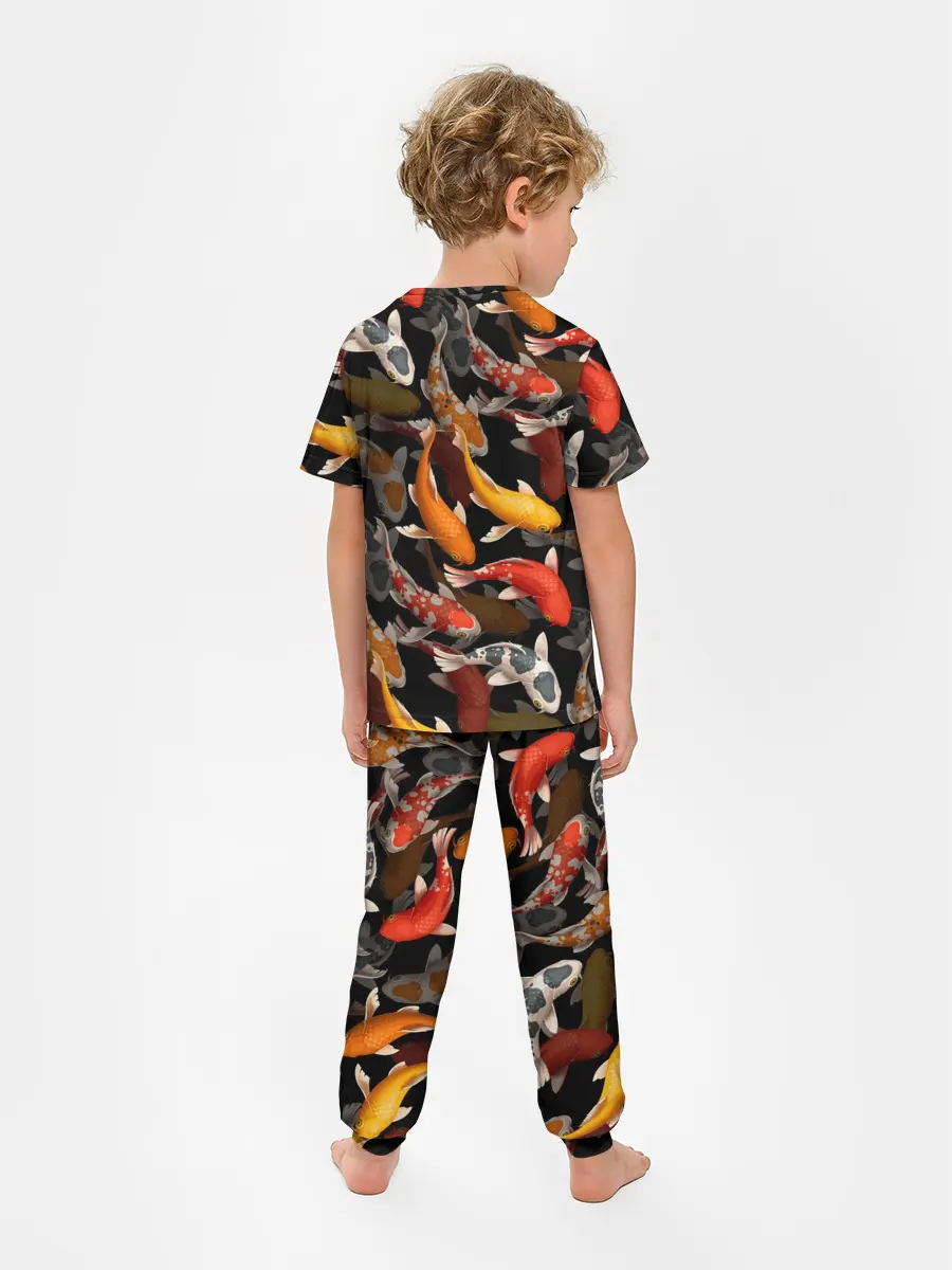 Детская пижама с брюками / Карпы кои | Японские карпы