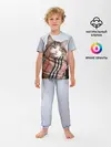 Детская пижама с брюками / Кот в шарфе