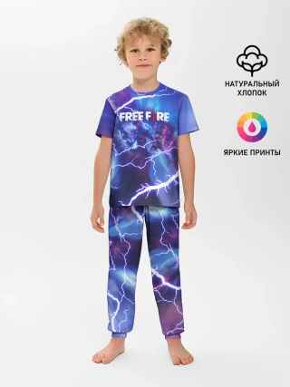 Детская пижама с брюками / FREEFIRE | КОРОЛЕВСКАЯ БИТВА