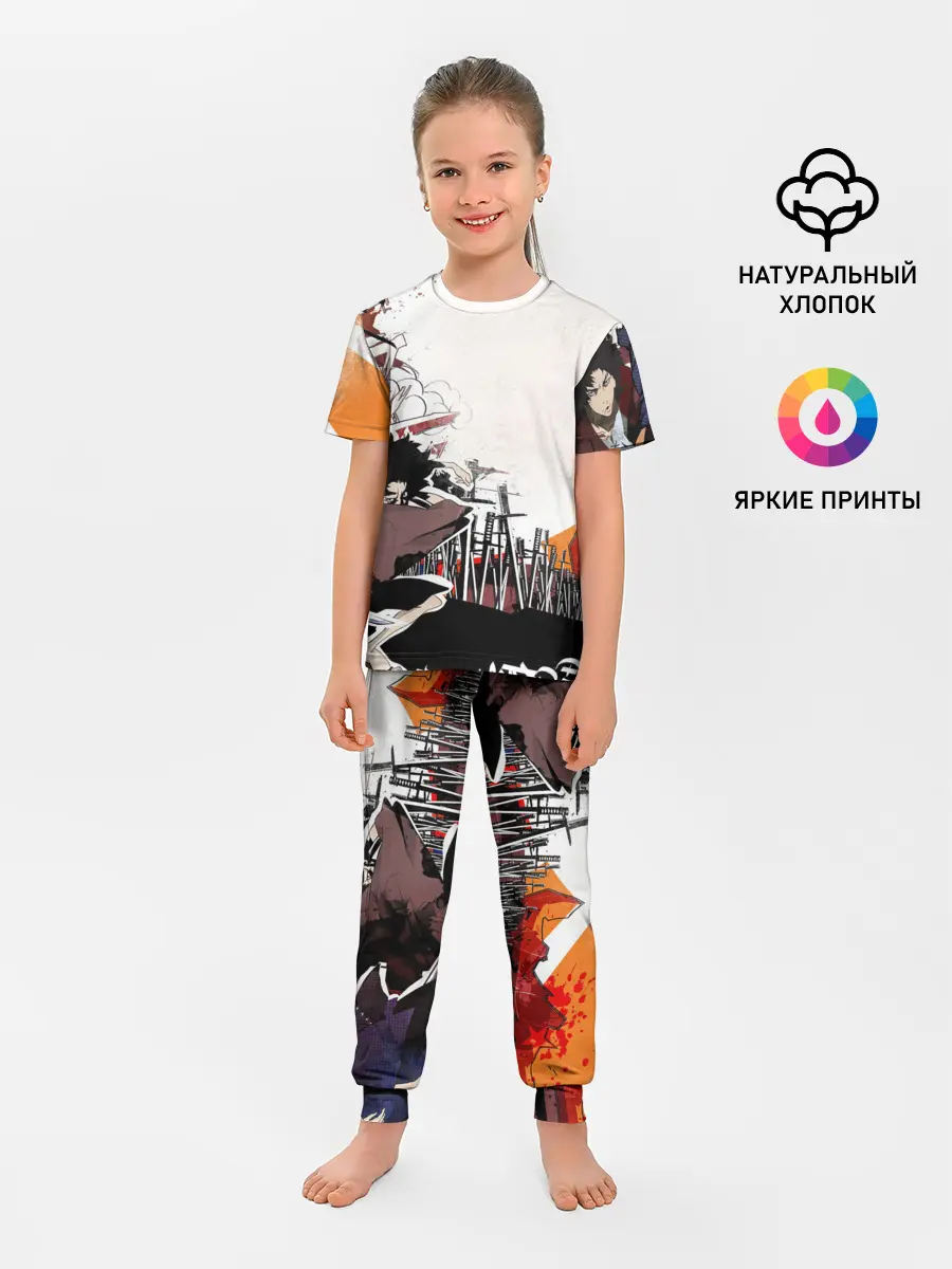 Детская пижама с брюками / Афросамурай аниме