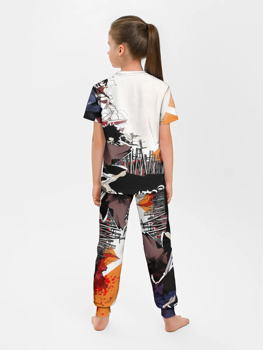 Детская пижама с брюками / Афросамурай аниме