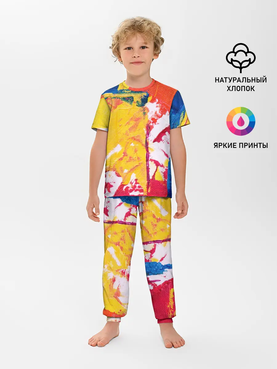 Детская пижама с брюками / Красочное счастье