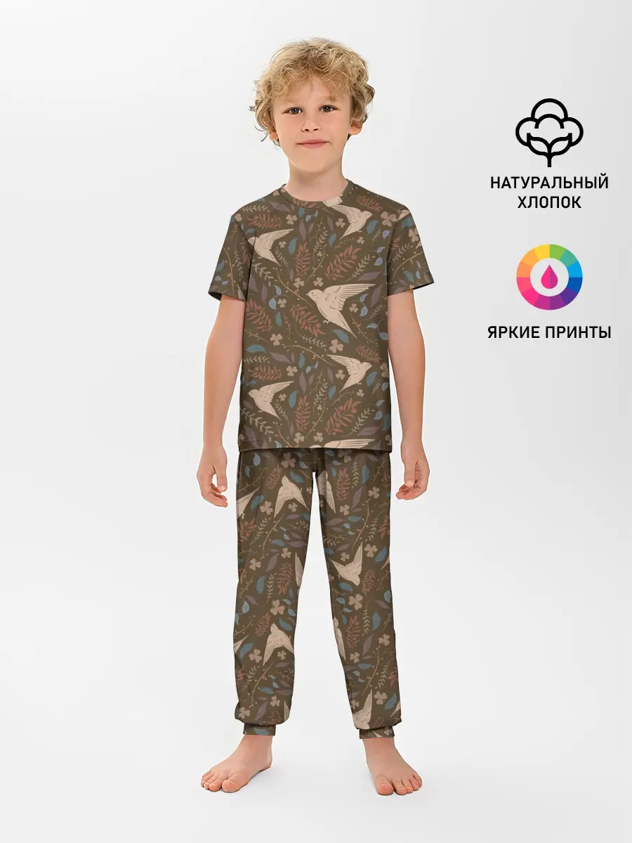 Детская пижама с брюками / Литой стриж