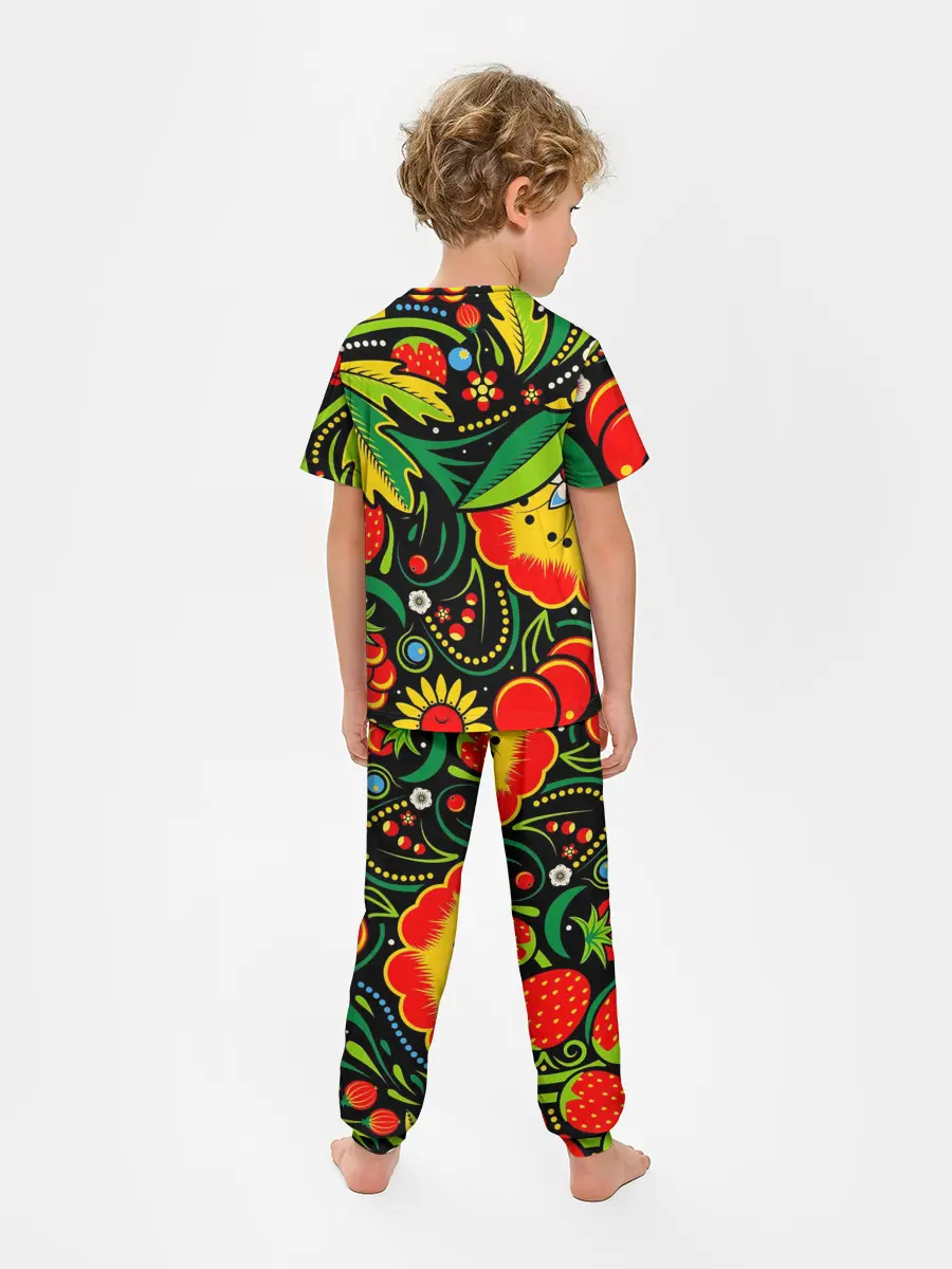 Детская пижама с брюками / Цветы