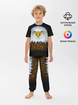 Детская пижама с брюками / Белоголовый орлан